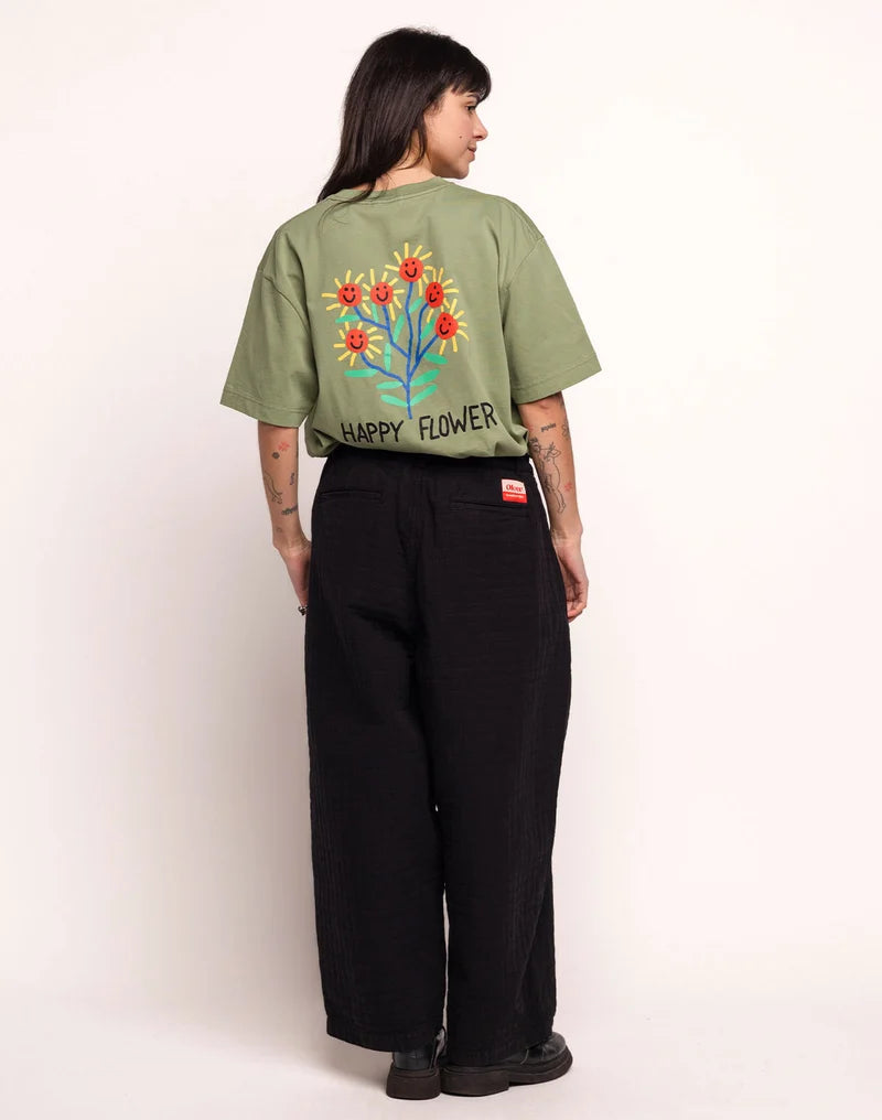 Plaid Cargeot Trousers - Black