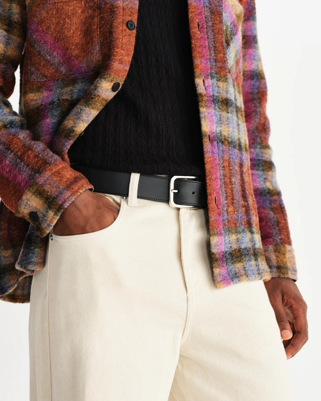 Paton Leather Belt - Black