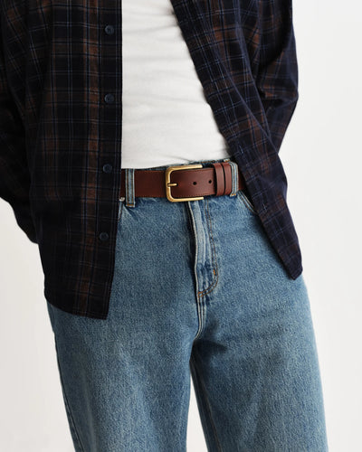 Paton Leather Belt - Brown