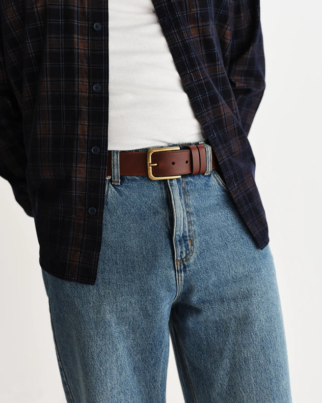 Paton Leather Belt - Brown