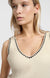 Rib Tanktop with Fun Details - Summer Sand