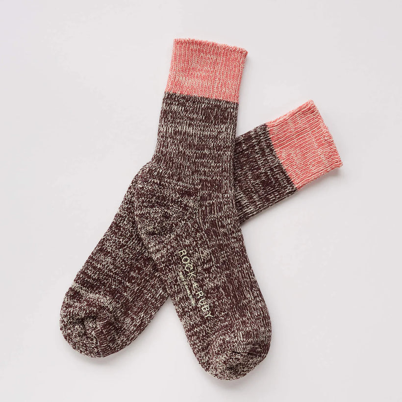 Elsie Cotton Socks - Dark Cherry