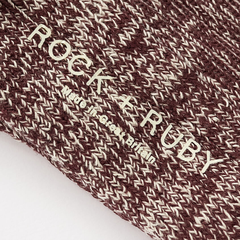 Elsie Cotton Socks - Dark Cherry