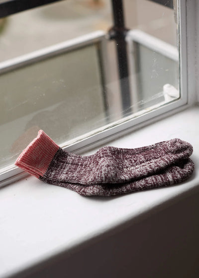 Elsie Cotton Socks - Dark Cherry