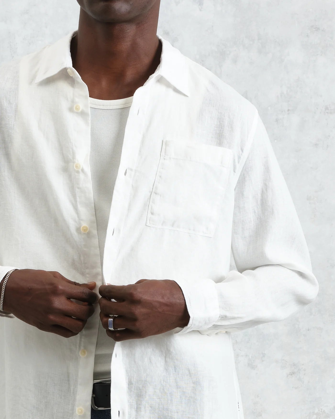 Rove Linen Shirt - White