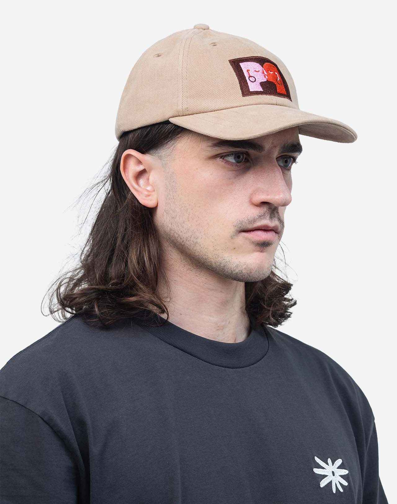 Kiss Six Panel Cap - Sand