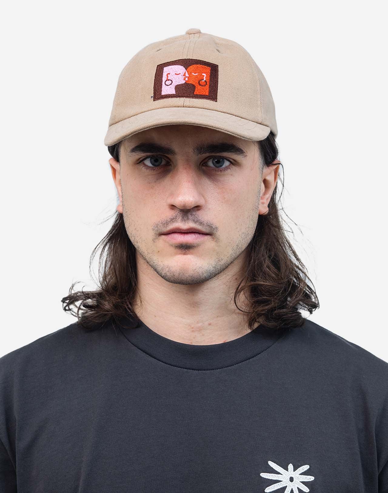 Kiss Six Panel Cap - Sand