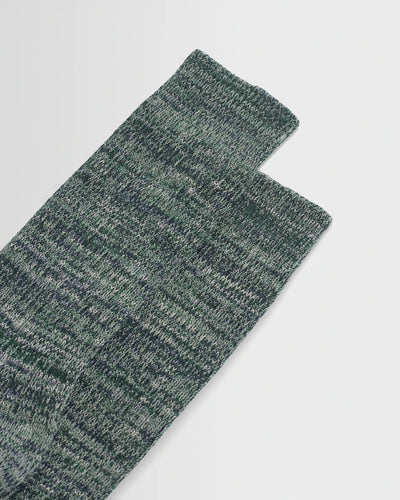 Sandwell Sock - Ecru/ Green