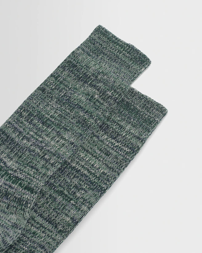 Sandwell Sock - Ecru/ Green