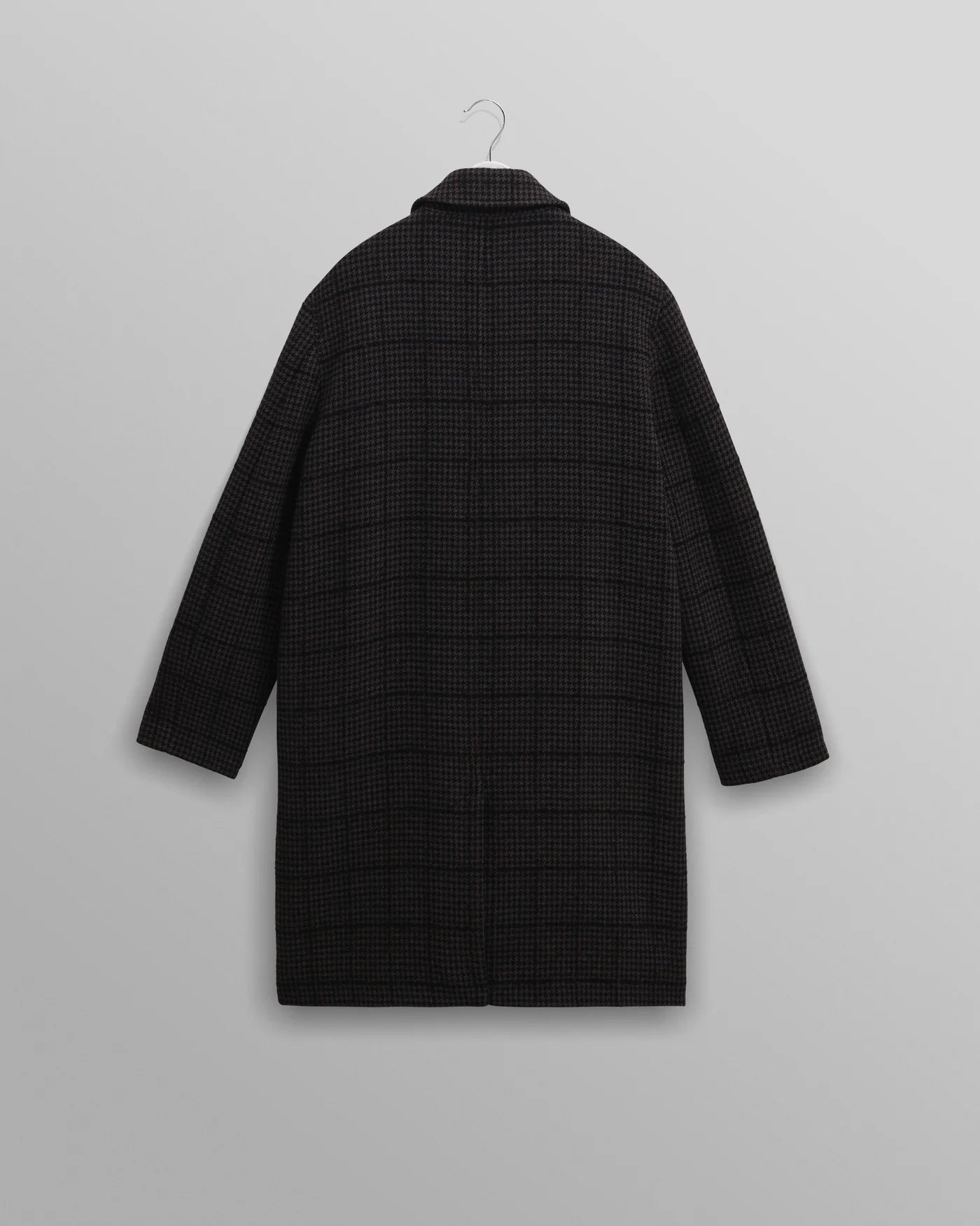 Stan Coat - Puppytooth Check Navy/Grey