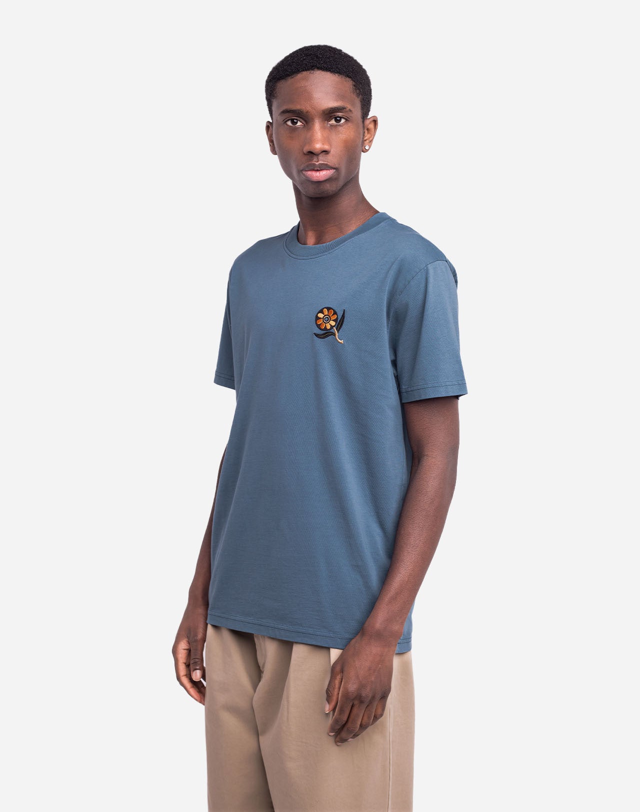 Ikeba T-Shirt - Steel Blue