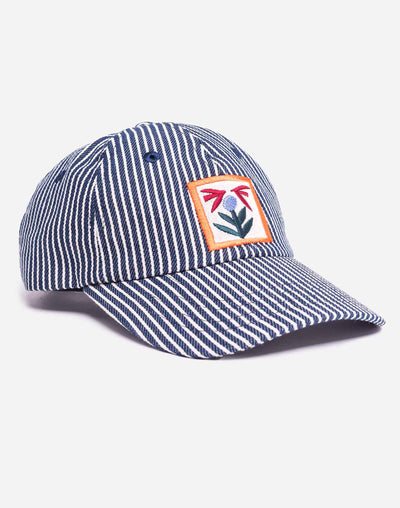 Six Pannel Striped Cap - Bud