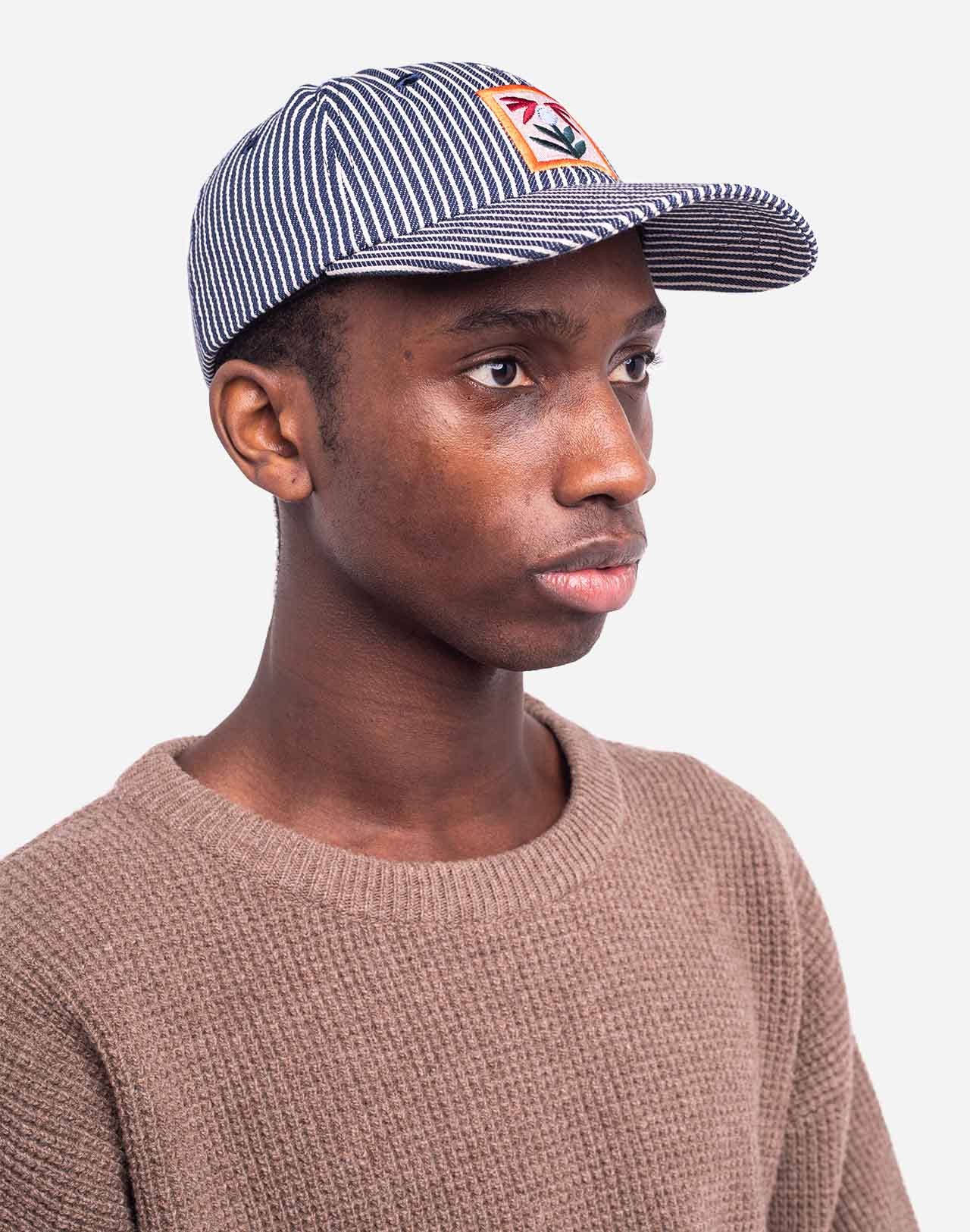 Six Pannel Striped Cap - Bud