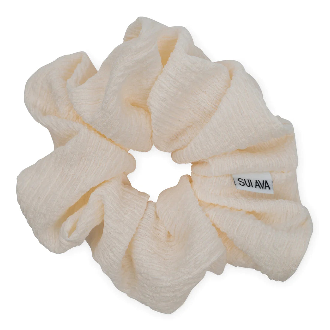 Zig Zag Scrunchie - Cream