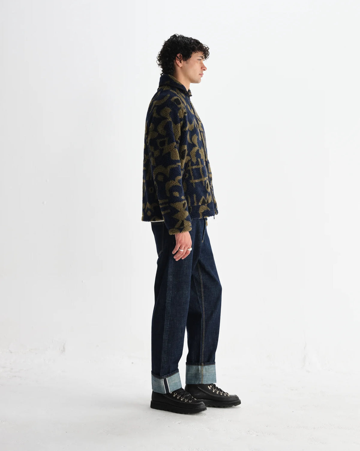Tate Fleece - Paisley Black/Brown