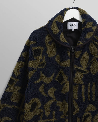 Tate Fleece - Paisley Black/Brown