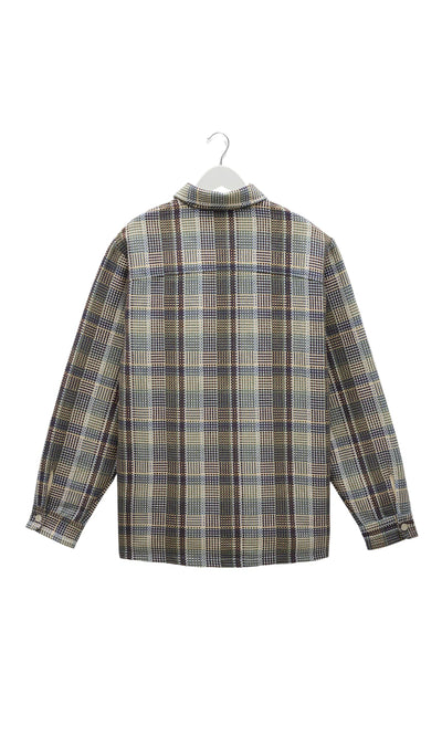 Whiting Overshirt - Basket Weave Blue/Green
