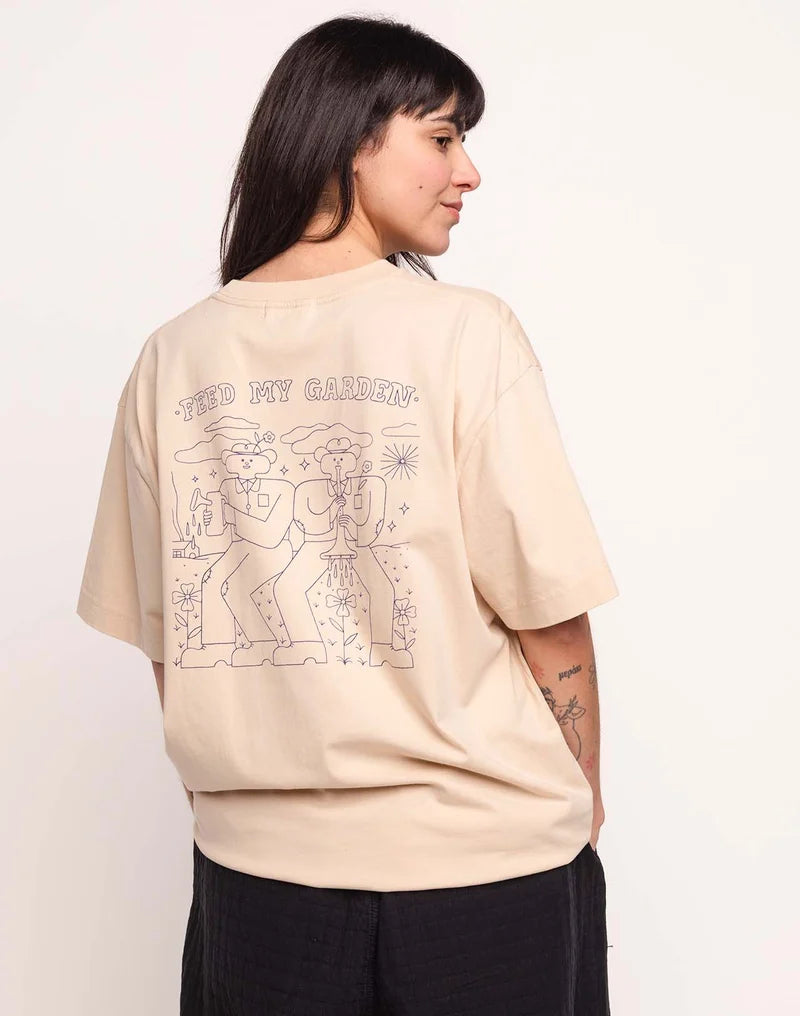 Feed My Garden T-Shirt - Cream