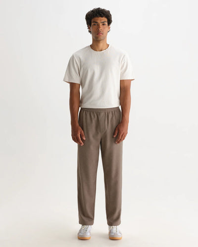 Tyne Trouser Brushed Wool - Light Brown
