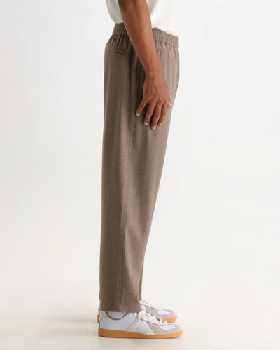 Tyne Trouser Brushed Wool - Light Brown