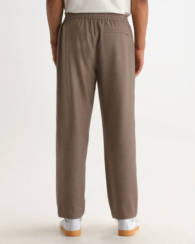 Tyne Trouser Brushed Wool - Light Brown