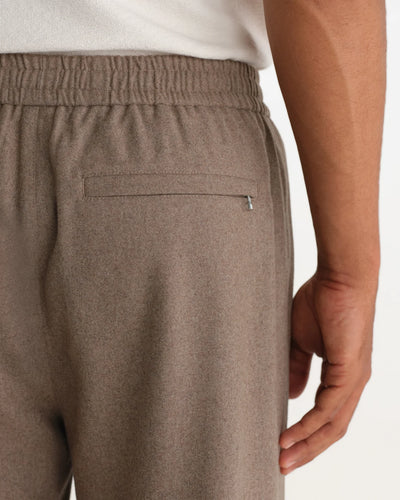 Tyne Trouser Brushed Wool - Light Brown