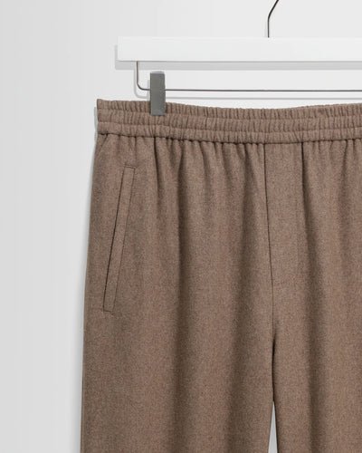 Tyne Trouser Brushed Wool - Light Brown