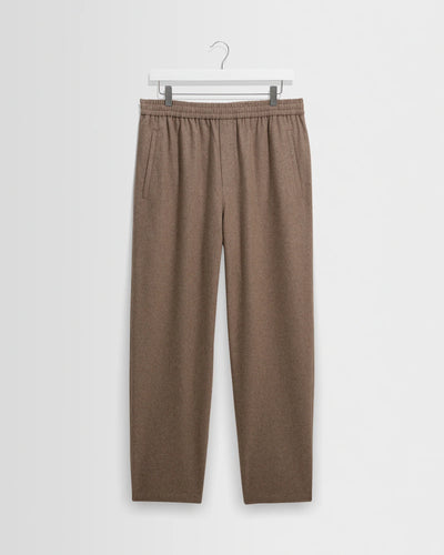 Tyne Trouser Brushed Wool - Light Brown