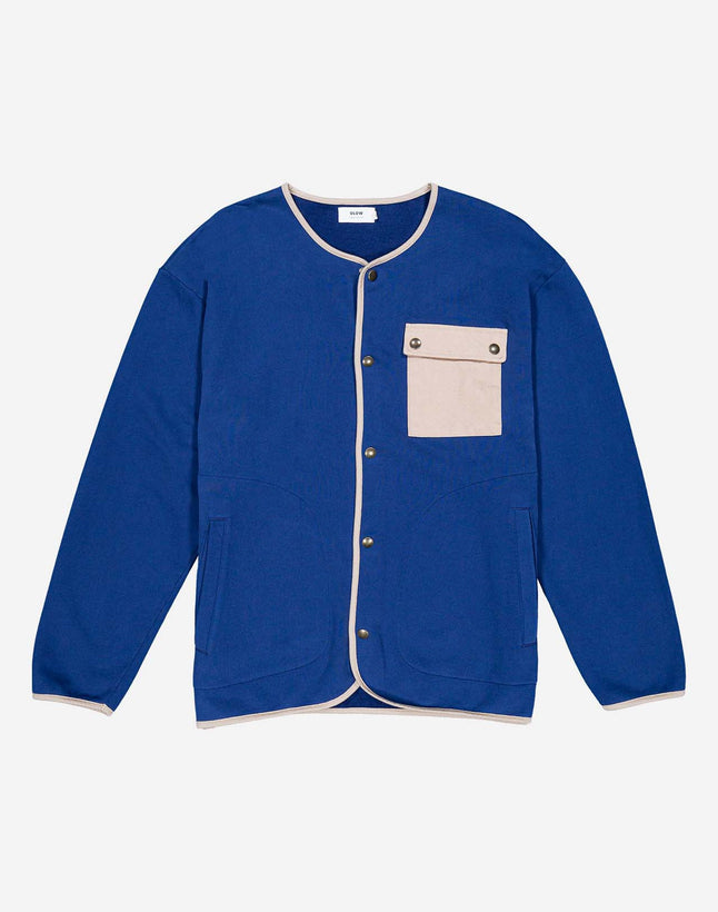 Okina Buttondown Sweatshirt - Ultramarine Blue