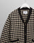Walker Cardigan - Black And Ecru Bubble Knit Cardigan