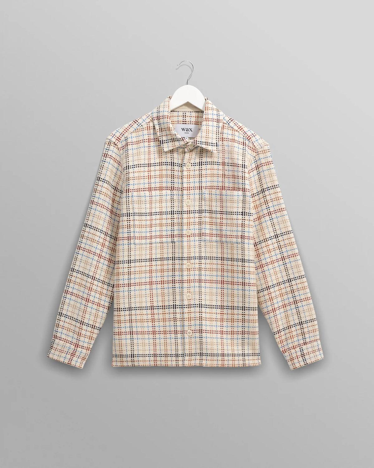 Whiting Overshirt - Ecru and Multi Colour Yard Check