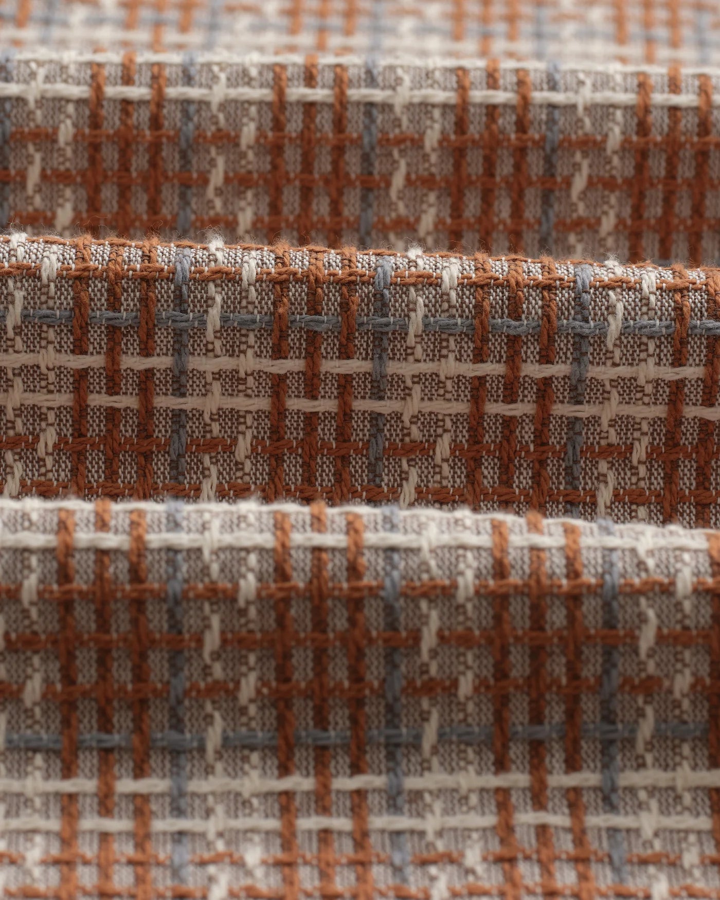 Whiting Overshirt -  Tan and Multicolour Ladder Check