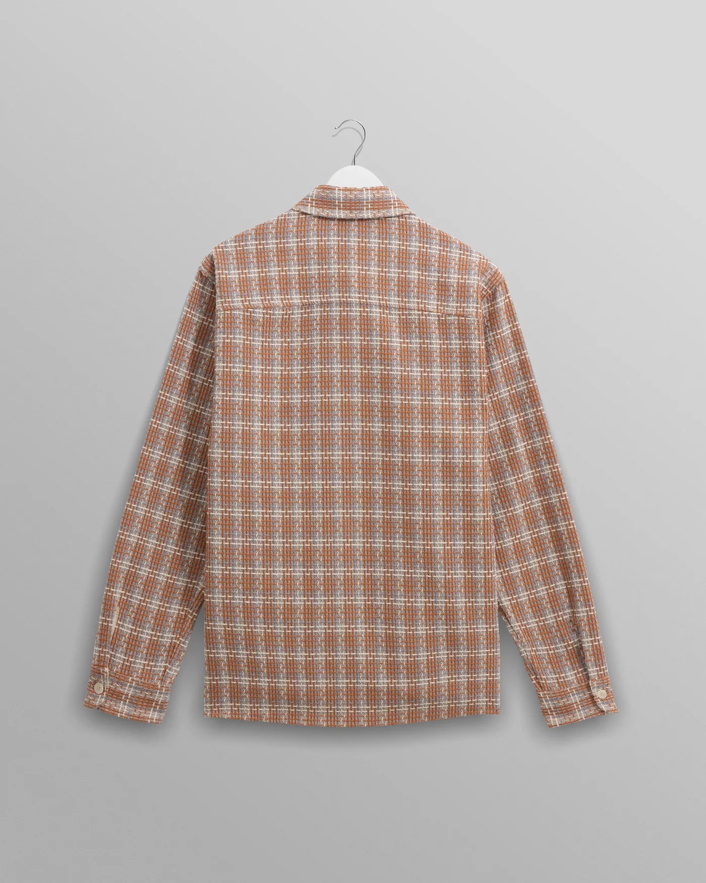 Whiting Overshirt -  Tan and Multicolour Ladder Check