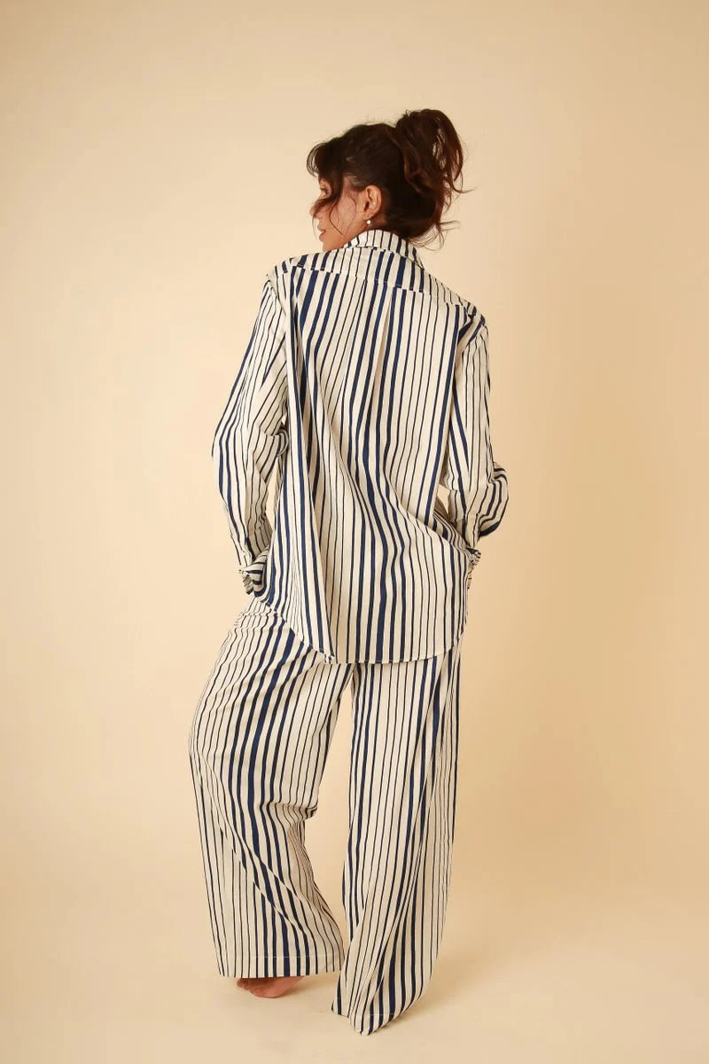 Lila Stripe Set - Navy