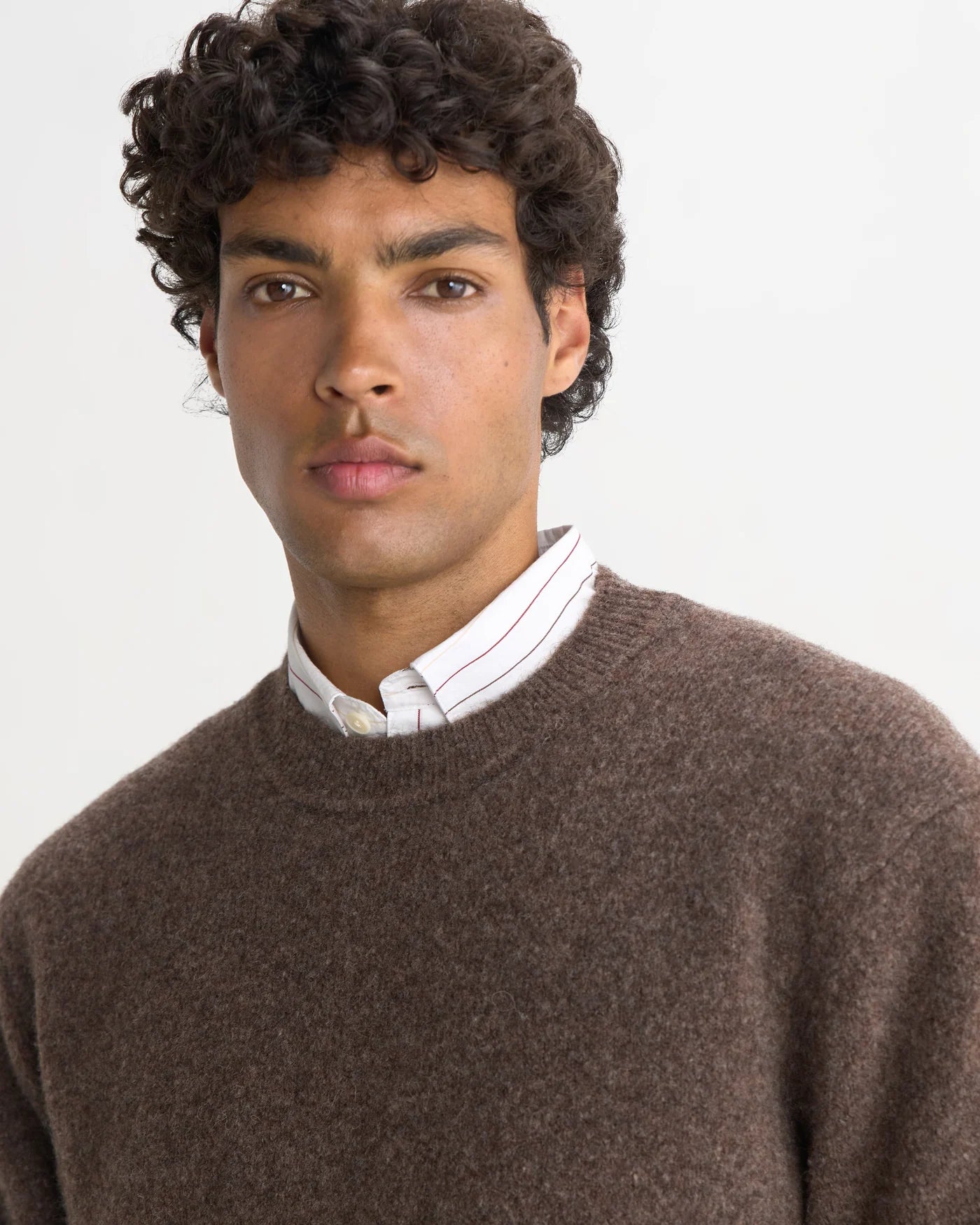 Wilde Crew Fluffy Wool Blend -  Choco Brown