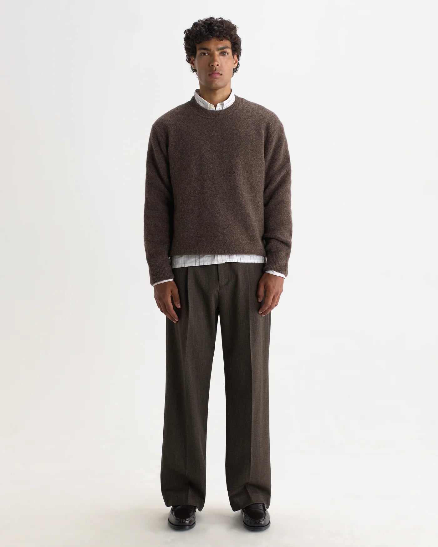 Wilde Crew Fluffy Wool Blend -  Choco Brown