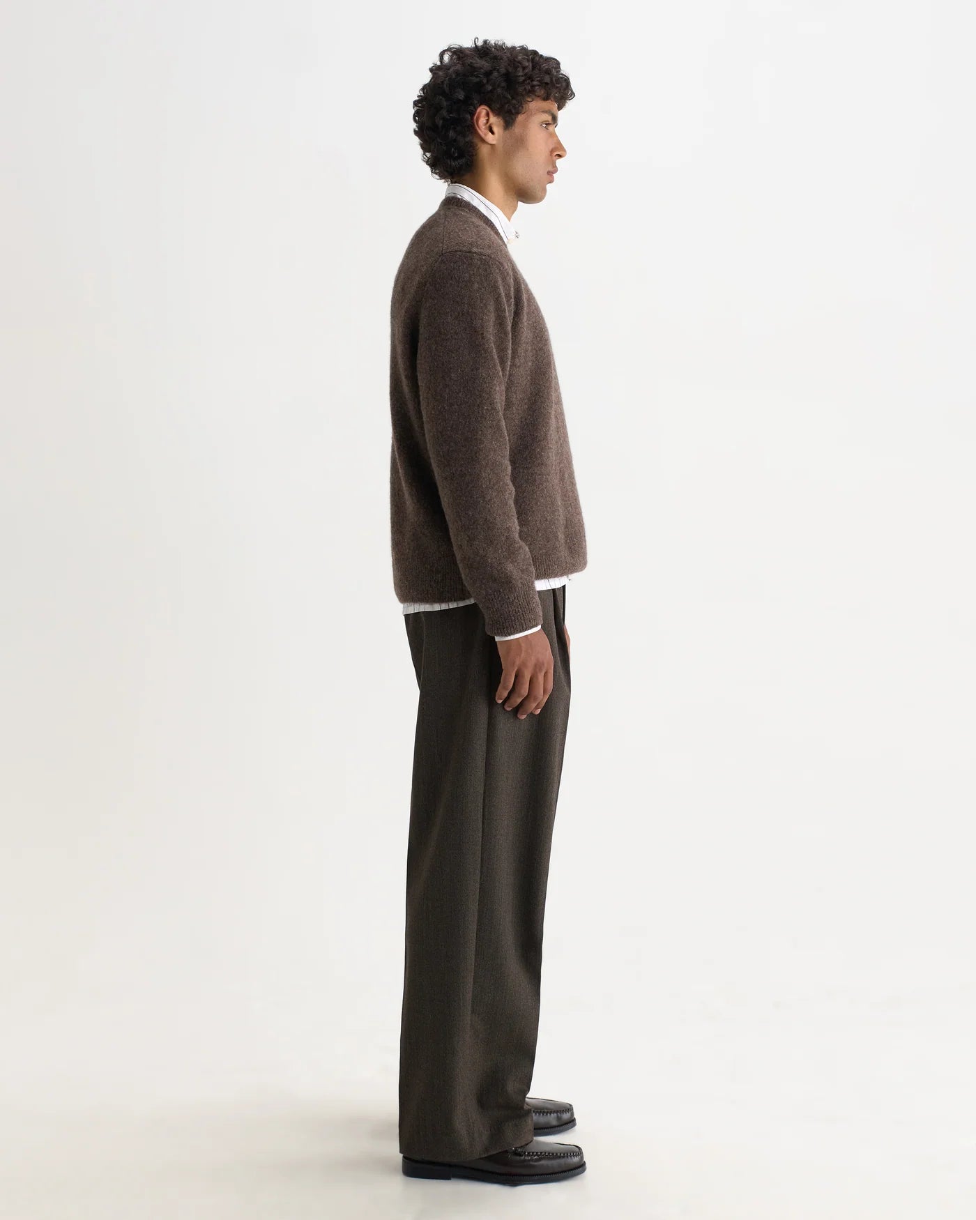 Wilde Crew Fluffy Wool Blend -  Choco Brown