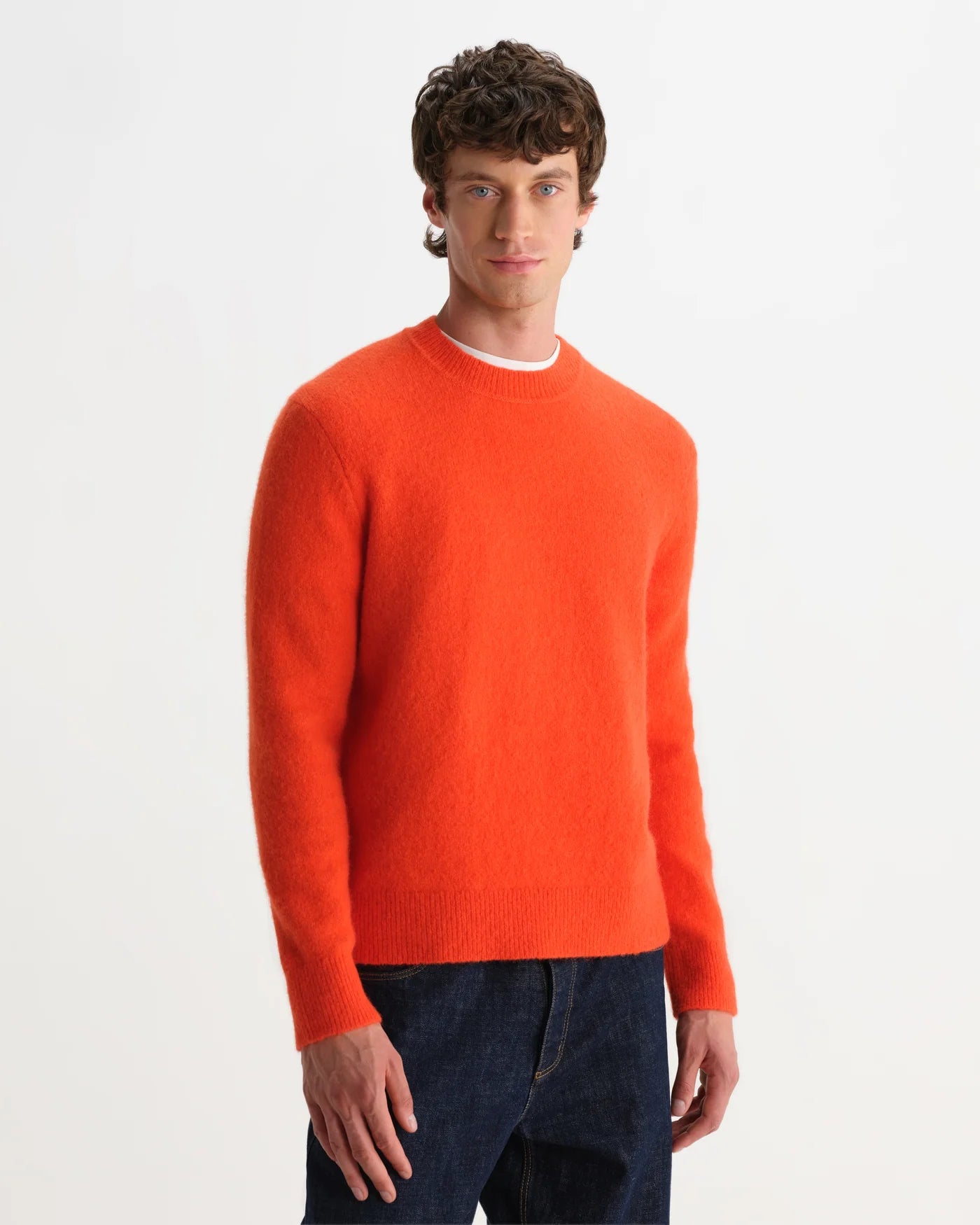 Wilde Crew Fluffy Wool Blend - Orange