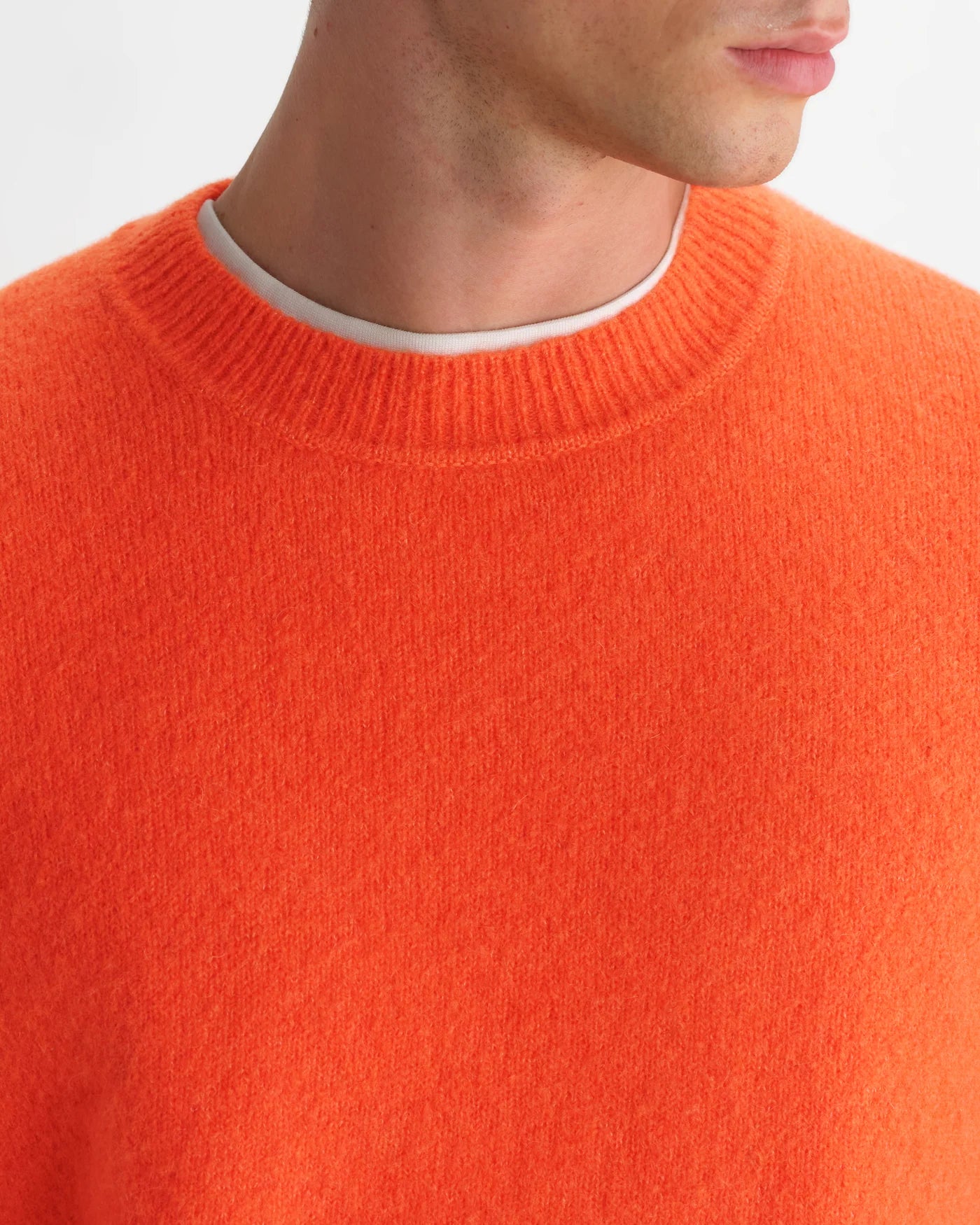 Wilde Crew Fluffy Wool Blend - Orange