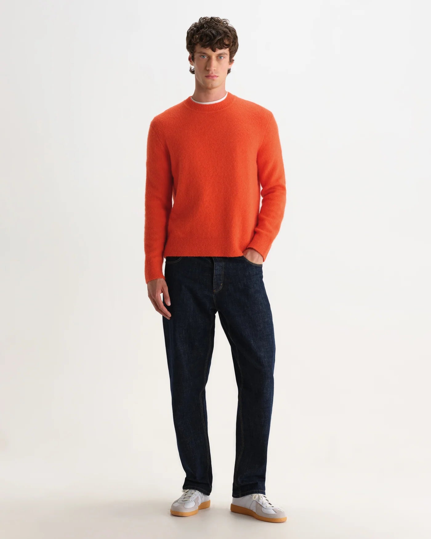 Wilde Crew Fluffy Wool Blend - Orange