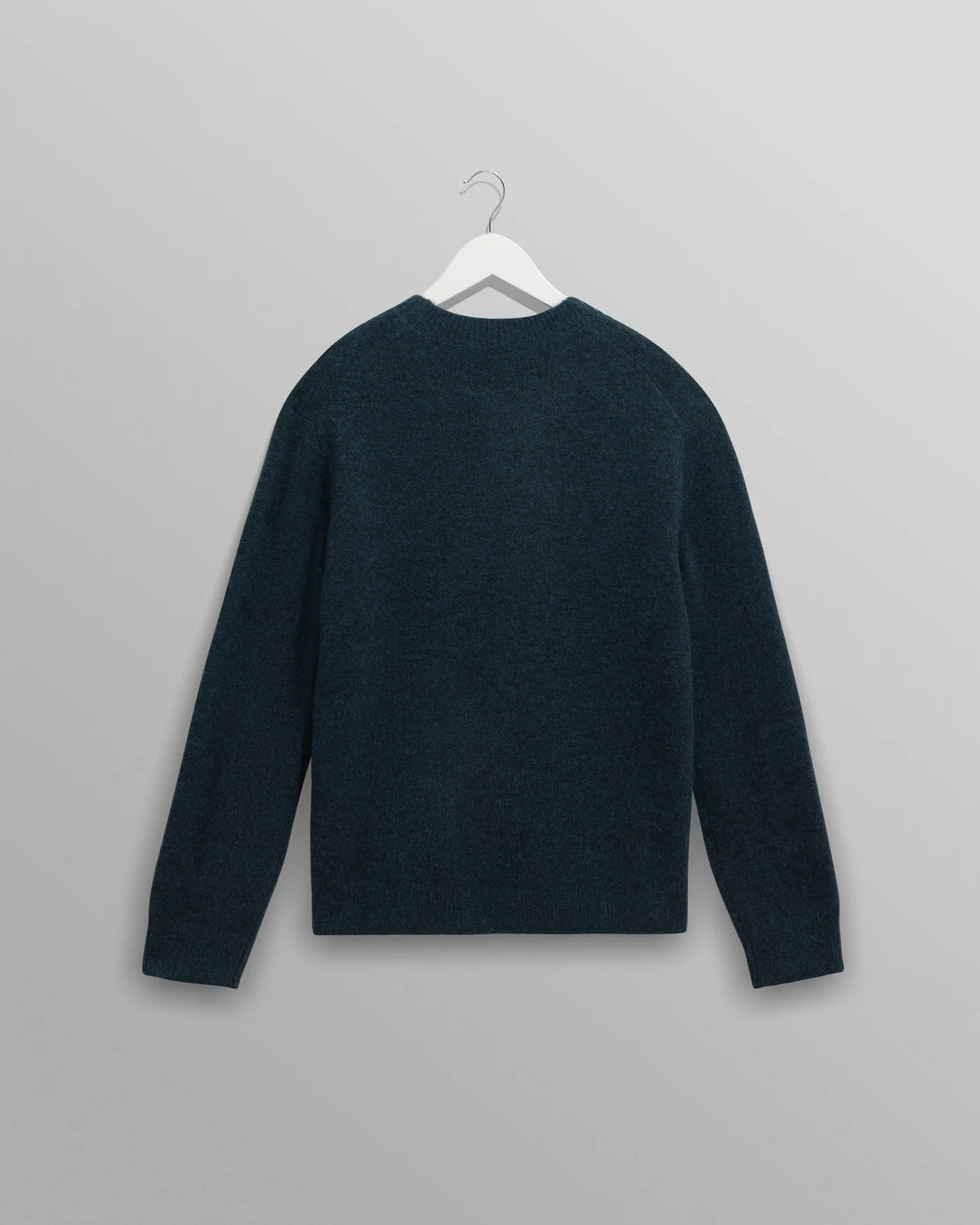 Wilde Crew Fluffy Wool Blend Jumper - Teal