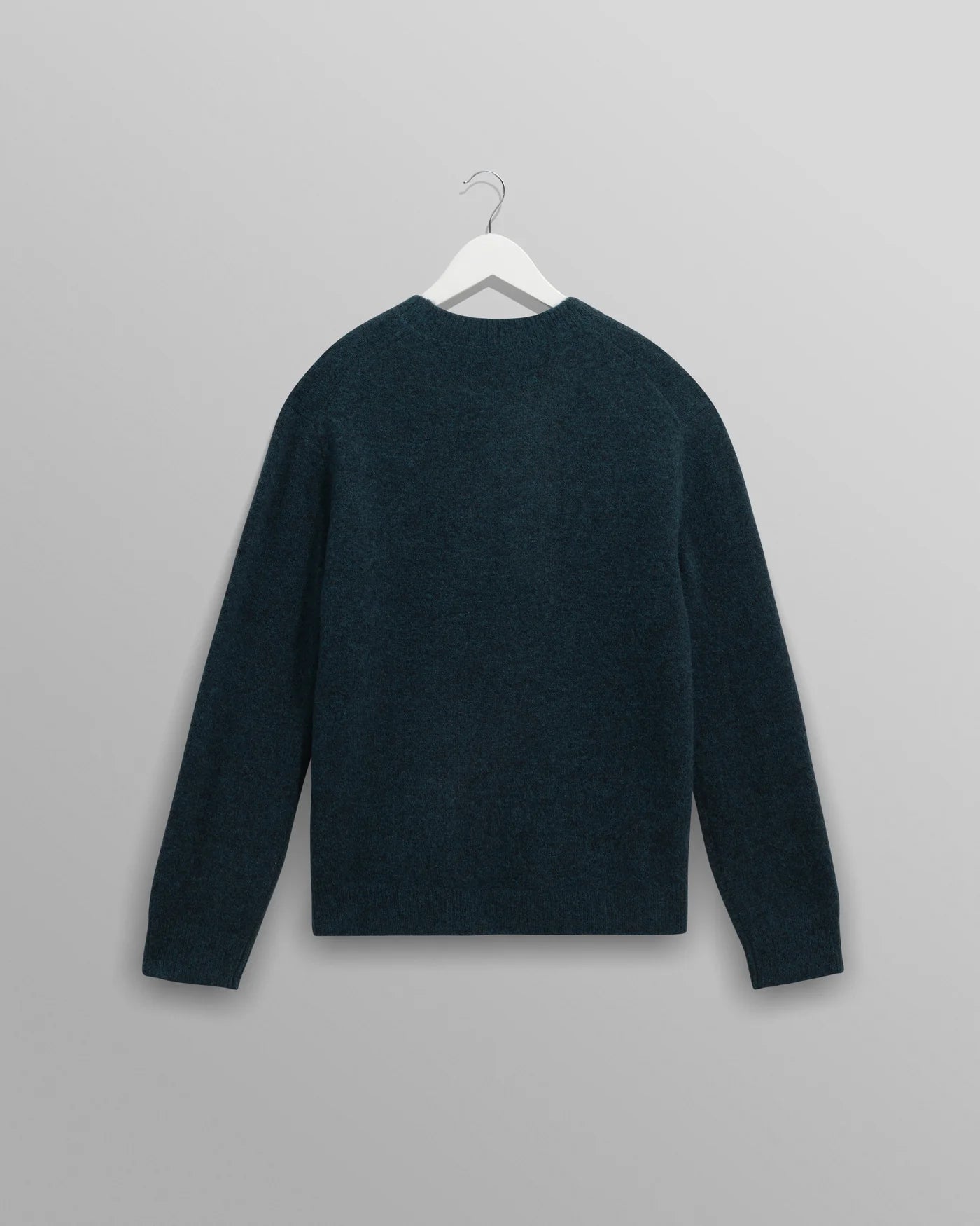 Wilde Crew Fluffy Wool Blend Jumper - Teal