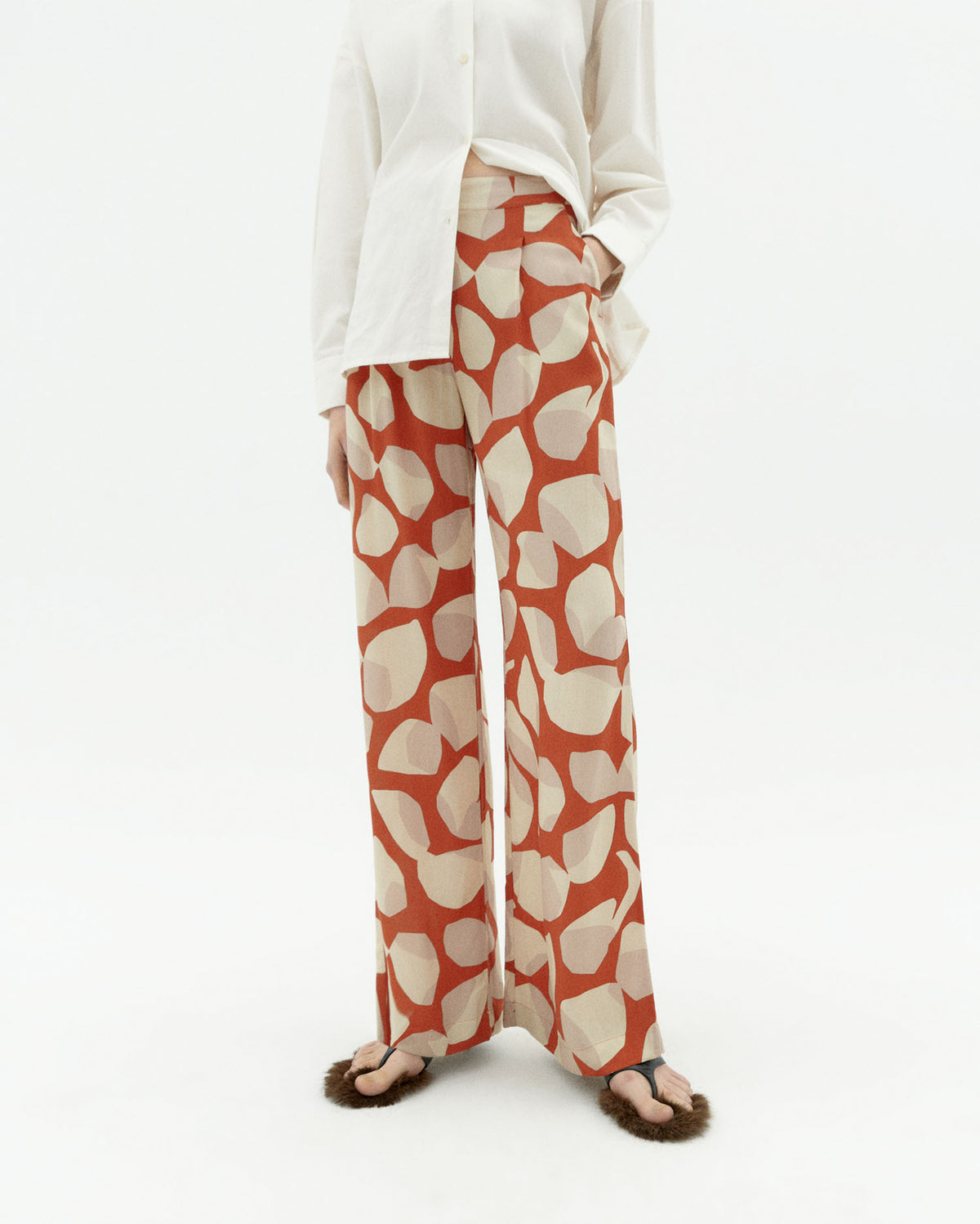 Manolita Pants - Light Leaf Multicolour