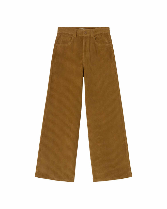 Hedda Corduroy Pants - Light Oak Brown