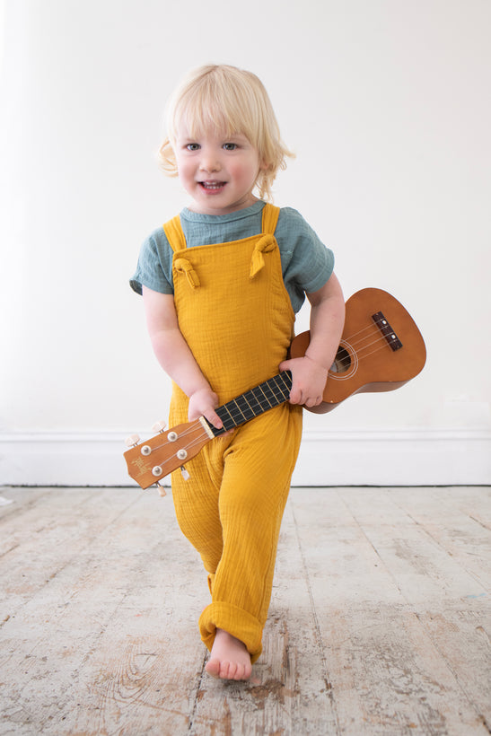 Frankie Dungarees - Mustard