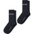 Blake 2-Pack Ribbed Socks - Dark Navy/White