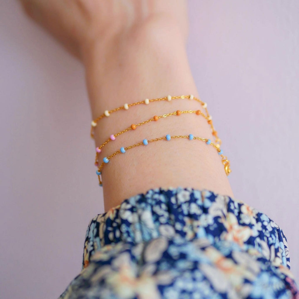 Lola Bracelet - Gold/Daisy