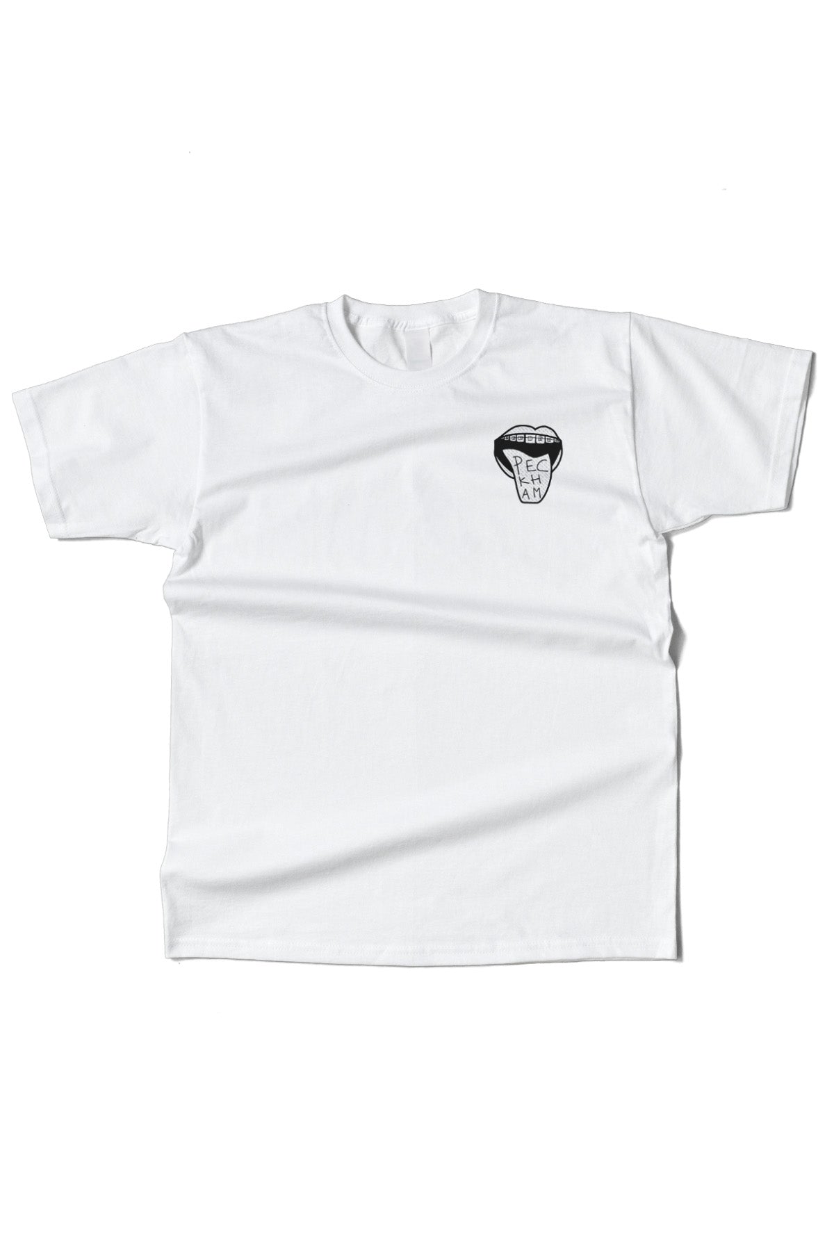 Peckham Mouth Loose Fit Unisex Tee - White