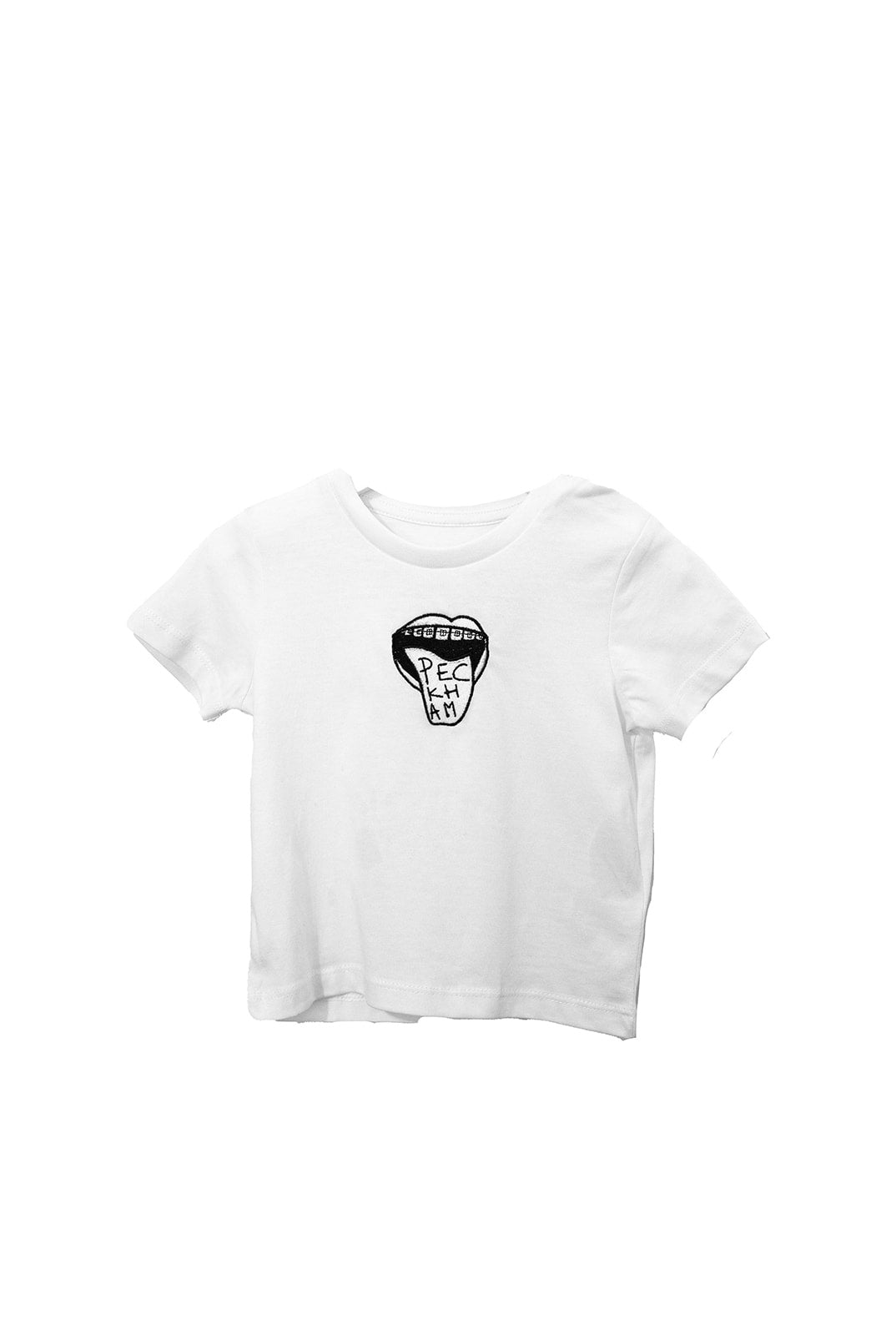 Peckham Mouth Baby Tee - White