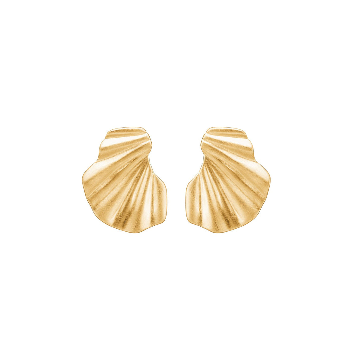 Wave Earrings - Gold.